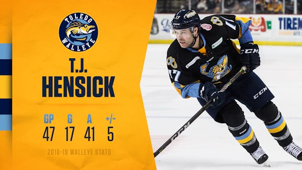 NHL veteran TJ Hensick returns to the Walleye