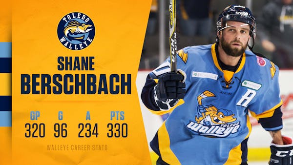 Bersch is back; Walleye all-time points leader to return in '19-20