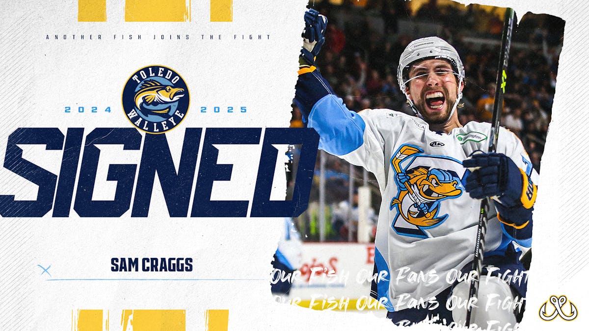 Walleye re-sign forward Sam Craggs for fourth straight season