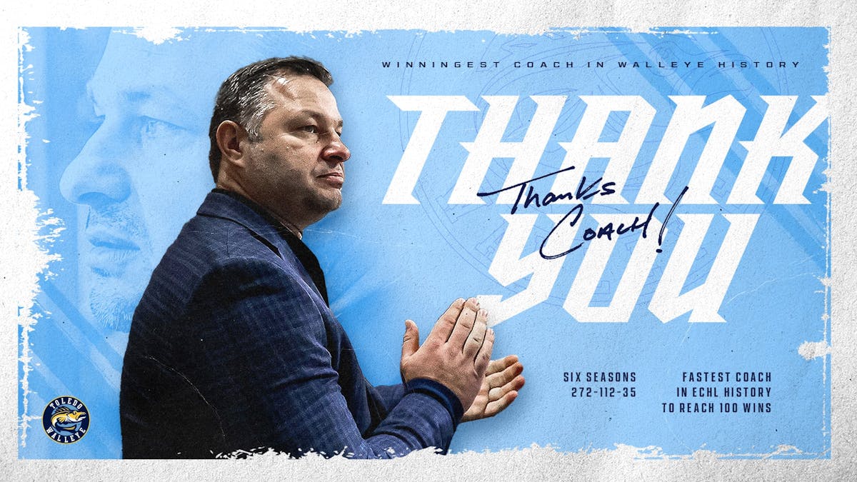 Walleye head coach Dan Watson moving up to coach Grand Rapids